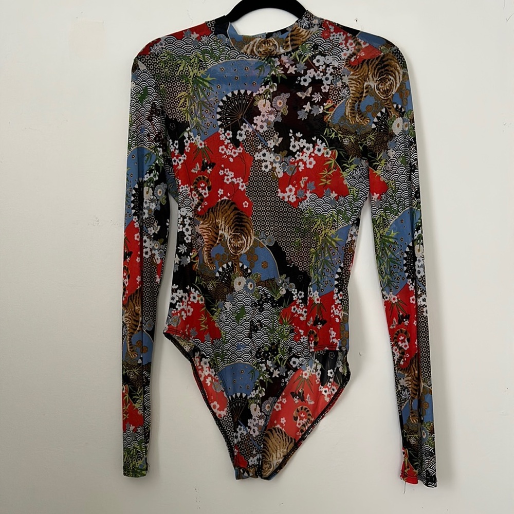 Sheer Year of The Tiger Bodysuit